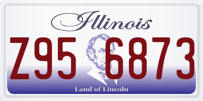 IL license plate Z956873