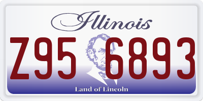 IL license plate Z956893