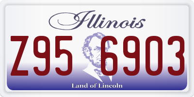 IL license plate Z956903