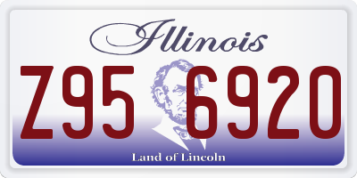 IL license plate Z956920