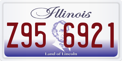 IL license plate Z956921