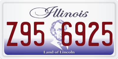 IL license plate Z956925