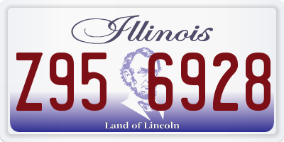 IL license plate Z956928