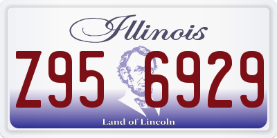 IL license plate Z956929