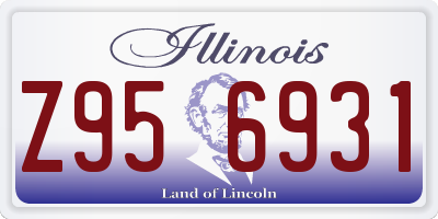 IL license plate Z956931