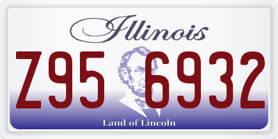 IL license plate Z956932