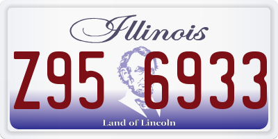 IL license plate Z956933