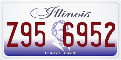 IL license plate Z956952