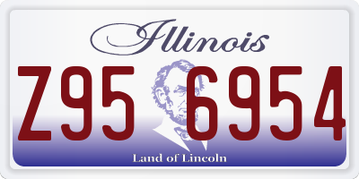 IL license plate Z956954