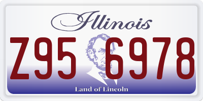 IL license plate Z956978