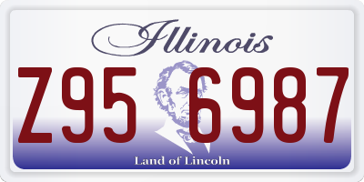 IL license plate Z956987