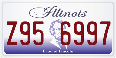 IL license plate Z956997