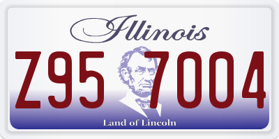 IL license plate Z957004