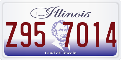 IL license plate Z957014