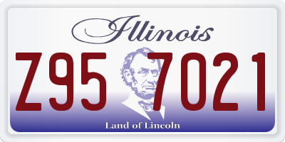 IL license plate Z957021