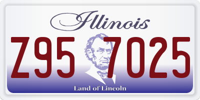 IL license plate Z957025