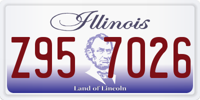 IL license plate Z957026