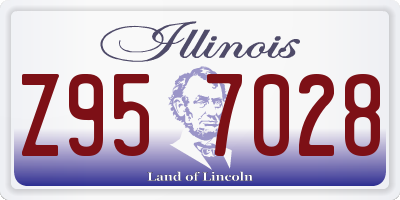 IL license plate Z957028