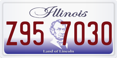 IL license plate Z957030