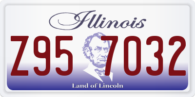 IL license plate Z957032
