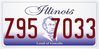 IL license plate Z957033
