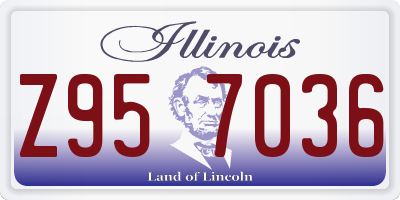 IL license plate Z957036