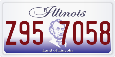 IL license plate Z957058