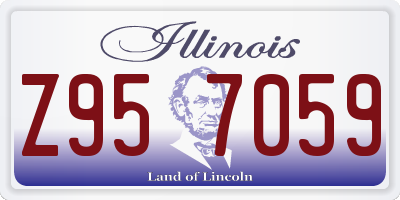 IL license plate Z957059