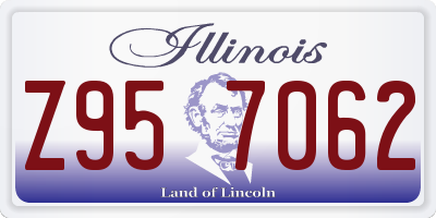 IL license plate Z957062