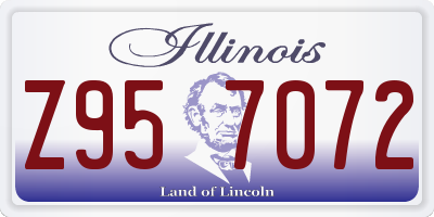 IL license plate Z957072