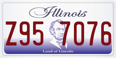 IL license plate Z957076