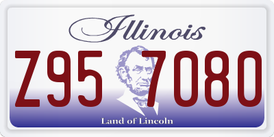 IL license plate Z957080
