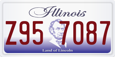 IL license plate Z957087