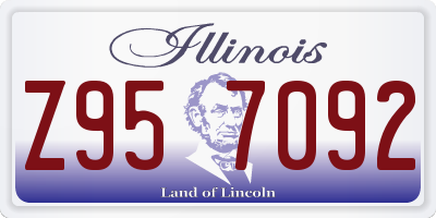 IL license plate Z957092