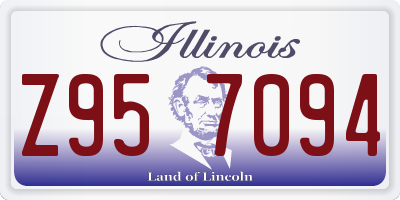 IL license plate Z957094
