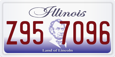 IL license plate Z957096