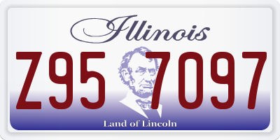 IL license plate Z957097