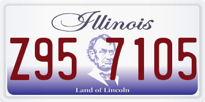 IL license plate Z957105