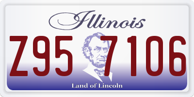 IL license plate Z957106