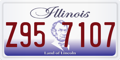 IL license plate Z957107