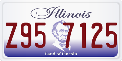 IL license plate Z957125