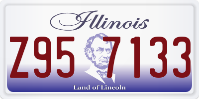 IL license plate Z957133