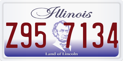 IL license plate Z957134