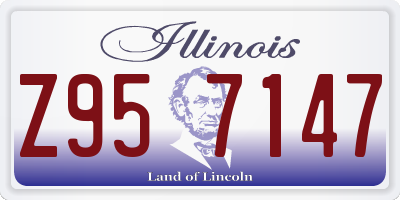 IL license plate Z957147