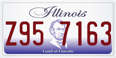 IL license plate Z957163