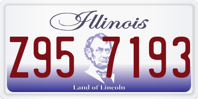 IL license plate Z957193