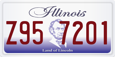 IL license plate Z957201