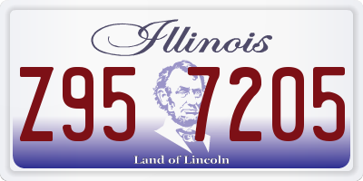 IL license plate Z957205