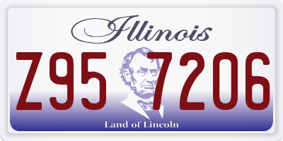 IL license plate Z957206