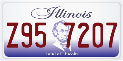 IL license plate Z957207